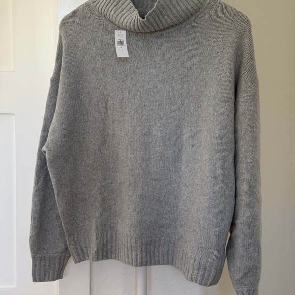 GAP Women's Light Grey Cowl Neck Sweater - Picture 2 of 5